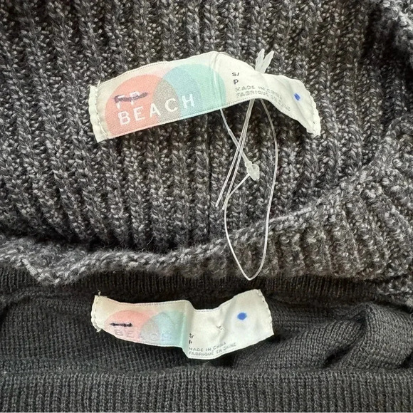 NWT Free People Freya Set FP Beach Sweater Top & Pants Black Charcoal Size XS - Picture 10 of 15